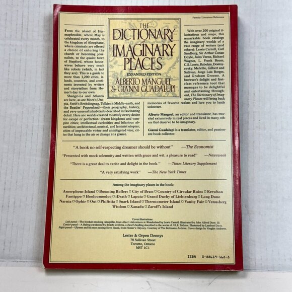 Dictionary of Imaginary Places (Expanded Edition) by Gianni Guadalupi Paperback - Picture 9 of 9